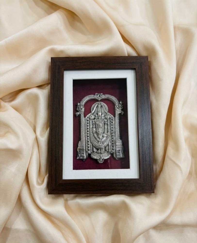 Tirupati Balaji 999 Silver Coated Frame